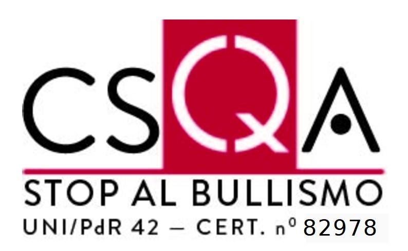 Certificazione CSQA Stop bullismo - UNI/PdR 42 - Cert. 82978